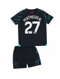 Billige Manchester City Matheus Nunes #27 Tredjedraktsett Barn 2023-24 Kortermet (+ Korte bukser)